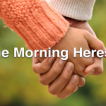 Couple holding hands