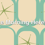 Midcentury wallpaper pattern