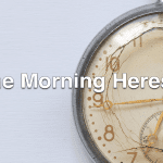 Broken clock on a wall